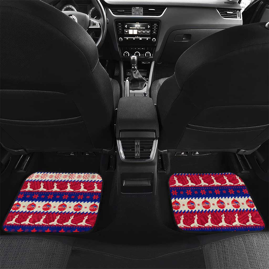 Afro Haiti Christmas Car Mats Jwaye Nowe Neg Marron With Coat Of Arms - African Pride