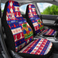 Afro Haiti Christmas Car Seat Cover Jwaye Nowe Neg Marron With Coat Of Arms - African Pride