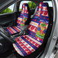 Afro Haiti Christmas Car Seat Cover Jwaye Nowe Neg Marron With Coat Of Arms - African Pride