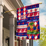 Afro Haiti Christmas Garden Flag Jwaye Nowe Neg Marron With Coat Of Arms - African Pride