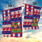 Afro Haiti Christmas Garden Flag Jwaye Nowe Neg Marron With Coat Of Arms - African Pride