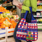 Afro Haiti Christmas Grocery Bag Jwaye Nowe Neg Marron With Coat Of Arms - African Pride