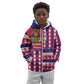 Afro Haiti Christmas Kid Hoodie Jwaye Nowe Neg Marron With Coat Of Arms - African Pride