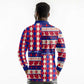 Afro Haiti Christmas Long Sleeve Polo Shirt Jwaye Nowe Neg Marron With Coat Of Arms - African Pride