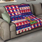 Afro Haiti Christmas Quilt Jwaye Nowe Neg Marron With Coat Of Arms - African Pride