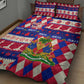 Afro Haiti Christmas Quilt Bed Set Jwaye Nowe Neg Marron With Coat Of Arms - African Pride