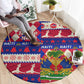 Afro Haiti Christmas Round Carpet Jwaye Nowe Neg Marron With Coat Of Arms - African Pride