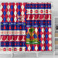 Afro Haiti Christmas Shower Curtain Jwaye Nowe Neg Marron With Coat Of Arms - African Pride