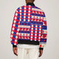 Afro Haiti Christmas Sleeve Zip Bomber Jacket Jwaye Nowe Neg Marron With Coat Of Arms - African Pride