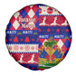 Afro Haiti Christmas Spare Tire Cover Jwaye Nowe Neg Marron With Coat Of Arms - African Pride