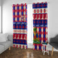 Afro Haiti Christmas Window Curtain Jwaye Nowe Neg Marron With Coat Of Arms - African Pride
