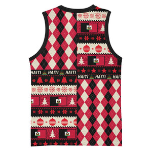 Afro Haiti 1964 Christmas Basketball Jersey Jwaye Nowe Neg Marron With Coat Of Arms - African Pride