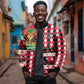 Afro Haiti 1964 Christmas Bomber Jacket Jwaye Nowe Neg Marron With Coat Of Arms - African Pride