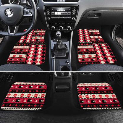 Afro Haiti 1964 Christmas Car Mats Jwaye Nowe Neg Marron With Coat Of Arms - African Pride