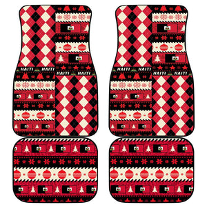 Afro Haiti 1964 Christmas Car Mats Jwaye Nowe Neg Marron With Coat Of Arms - African Pride