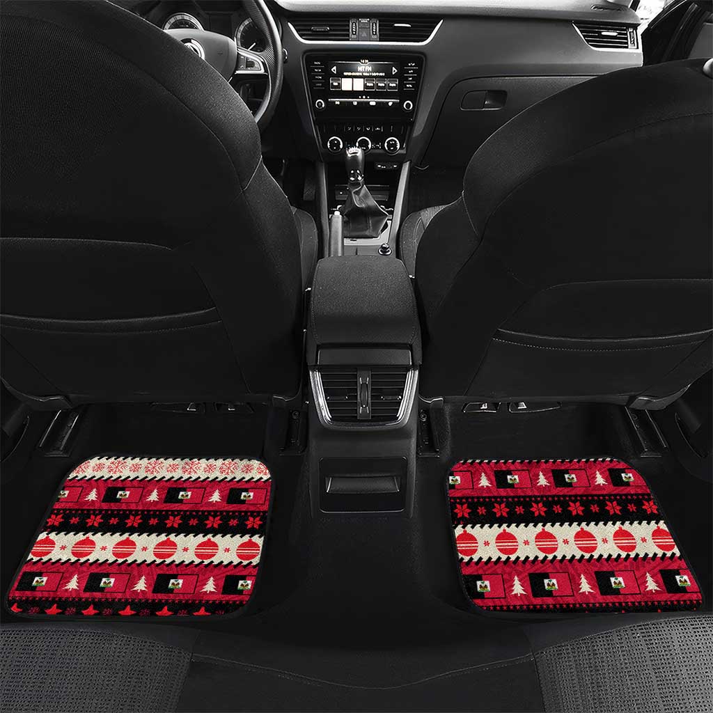 Afro Haiti 1964 Christmas Car Mats Jwaye Nowe Neg Marron With Coat Of Arms - African Pride