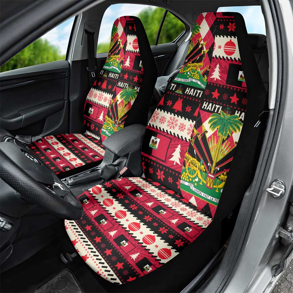 Afro Haiti 1964 Christmas Car Seat Cover Jwaye Nowe Neg Marron With Coat Of Arms - African Pride
