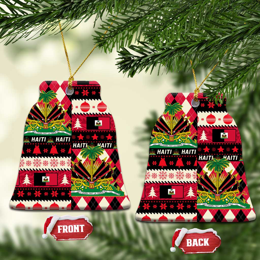 Afro Haiti Christmas 1964 Christmas Ceramic Ornament Jwaye Nowe Neg Marron With Coat Of Arms - African Pride