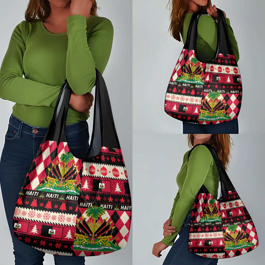 Afro Haiti 1964 Christmas Grocery Bag Jwaye Nowe Neg Marron With Coat Of Arms - African Pride