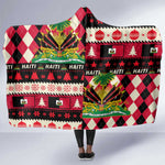 Afro Haiti 1964 Christmas Hooded Blanket Jwaye Nowe Neg Marron With Coat Of Arms - African Pride