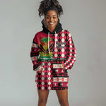 Afro Haiti 1964 Christmas Hoodie Dress Jwaye Nowe Neg Marron With Coat Of Arms - African Pride