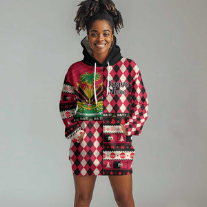 Afro Haiti 1964 Christmas Hoodie Dress Jwaye Nowe Neg Marron With Coat Of Arms - African Pride