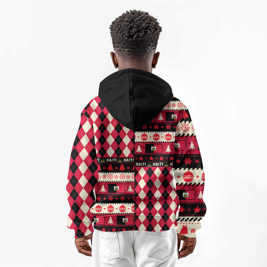 Afro Haiti 1964 Christmas Kid Hoodie Jwaye Nowe Neg Marron With Coat Of Arms - African Pride