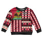Afro Haiti Christmas 1964 Christmas Kid Ugly Christmas Sweater Jwaye Nowe Neg Marron With Coat Of Arms - African Pride