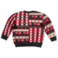 Afro Haiti Christmas 1964 Christmas Kid Ugly Christmas Sweater Jwaye Nowe Neg Marron With Coat Of Arms - African Pride