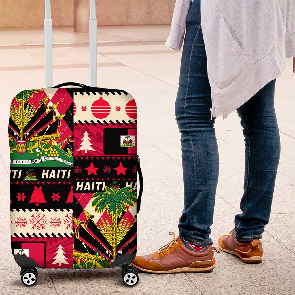 Afro Haiti 1964 Christmas Luggage Cover Jwaye Nowe Neg Marron With Coat Of Arms - African Pride