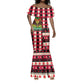 Afro Haiti 1964 Christmas Mermaid Dress Jwaye Nowe Neg Marron With Coat Of Arms - African Pride