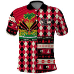 Afro Haiti 1964 Christmas Polo Shirt Jwaye Nowe Neg Marron With Coat Of Arms - African Pride