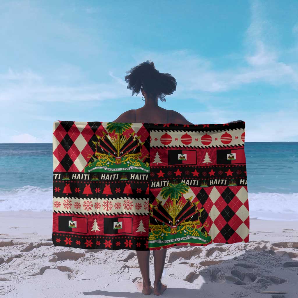Afro Haiti 1964 Christmas Sarong Jwaye Nowe Neg Marron With Coat Of Arms - African Pride