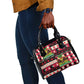 Afro Haiti 1964 Christmas Shoulder Handbag Jwaye Nowe Neg Marron With Coat Of Arms - African Pride