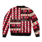 Afro Haiti 1964 Christmas Sleeve Zip Bomber Jacket Jwaye Nowe Neg Marron With Coat Of Arms - African Pride