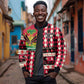Afro Haiti 1964 Christmas Sleeve Zip Bomber Jacket Jwaye Nowe Neg Marron With Coat Of Arms - African Pride