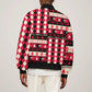 Afro Haiti 1964 Christmas Sleeve Zip Bomber Jacket Jwaye Nowe Neg Marron With Coat Of Arms - African Pride