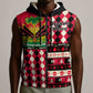 Afro Haiti 1964 Christmas Sleeveless Zip Hoodie Jwaye Nowe Neg Marron With Coat Of Arms - African Pride