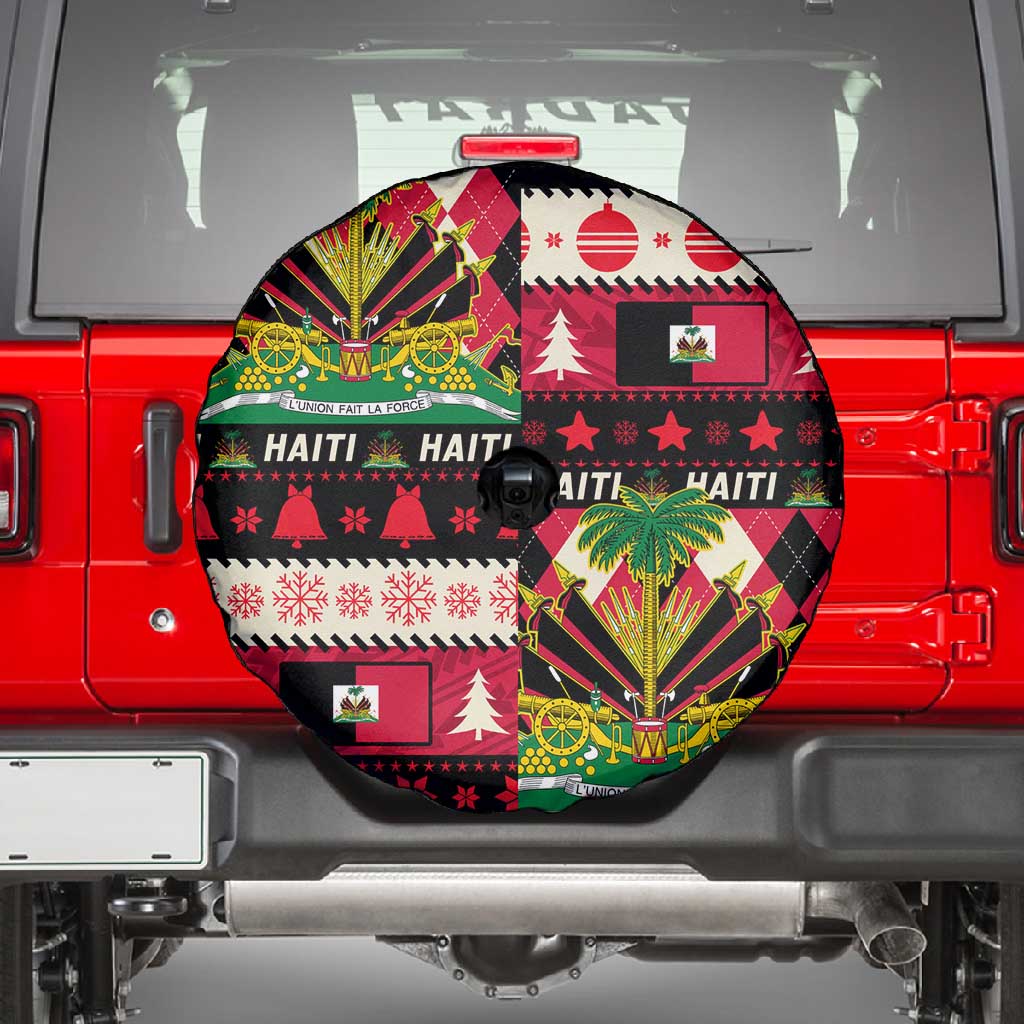 Afro Haiti 1964 Christmas Spare Tire Cover Jwaye Nowe Neg Marron With Coat Of Arms - African Pride