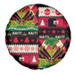 Afro Haiti 1964 Christmas Spare Tire Cover Jwaye Nowe Neg Marron With Coat Of Arms - African Pride