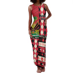 Afro Haiti 1964 Christmas Tank Maxi Dress Jwaye Nowe Neg Marron With Coat Of Arms - African Pride