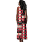 Afro Haiti 1964 Christmas Tank Maxi Dress Jwaye Nowe Neg Marron With Coat Of Arms - African Pride