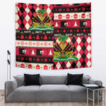Afro Haiti 1964 Christmas Tapestry Jwaye Nowe Neg Marron With Coat Of Arms - African Pride