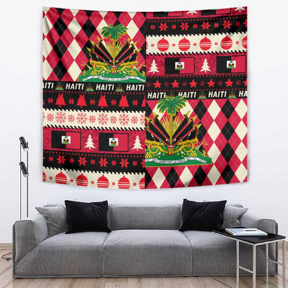 Afro Haiti 1964 Christmas Tapestry Jwaye Nowe Neg Marron With Coat Of Arms - African Pride