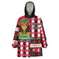 Afro Haiti 1964 Christmas Wearable Blanket Hoodie Jwaye Nowe Neg Marron With Coat Of Arms - African Pride