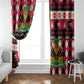 Afro Haiti 1964 Christmas Window Curtain Jwaye Nowe Neg Marron With Coat Of Arms - African Pride