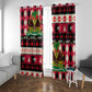 Afro Haiti 1964 Christmas Window Curtain Jwaye Nowe Neg Marron With Coat Of Arms - African Pride