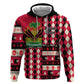 Afro Haiti 1964 Christmas Zip Hoodie Jwaye Nowe Neg Marron With Coat Of Arms - African Pride