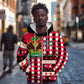 Afro Haiti 1964 Christmas Zip Hoodie Jwaye Nowe Neg Marron With Coat Of Arms - African Pride