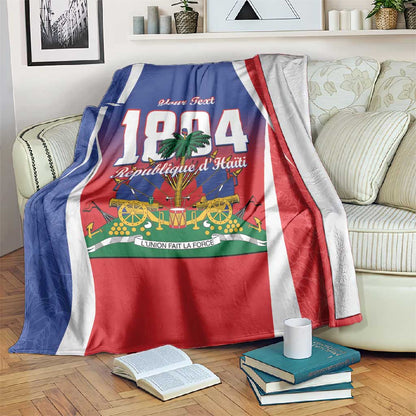 Personalized Haiti 1804 Blanket Happy Ayiti Independence Day - African Pride